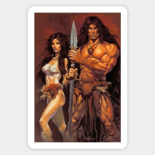 Conan and Belit Sticker